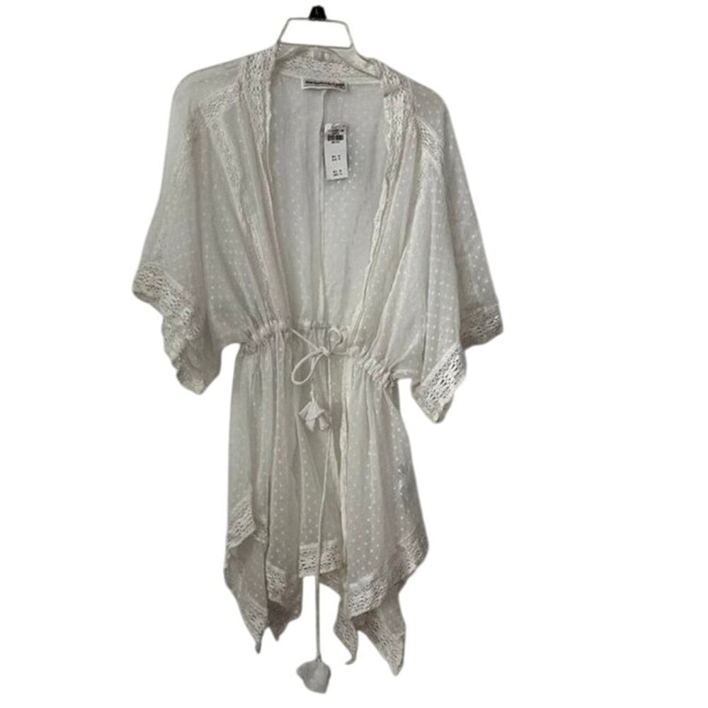 Abercrombie & Fitch White Lace Robe (size One size)-nwt